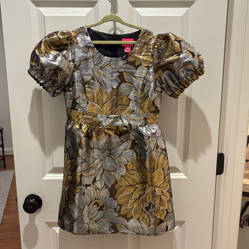 Lilly Pulitzer Black and Gold Dress